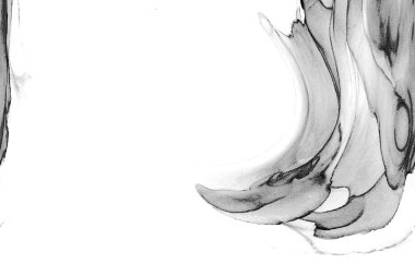 Alkol mürekkebinin sunduğu yüksek kaliteli akış sanatı tasarımcıya modern bir soyut arkaplan sağlar..