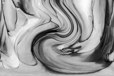 Alkol mürekkebinin sunduğu yüksek kaliteli akış sanatı tasarımcıya modern bir soyut arkaplan sağlar..