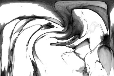 Alkol mürekkebinin sunduğu yüksek kaliteli akış sanatı tasarımcıya modern bir soyut arkaplan sağlar..