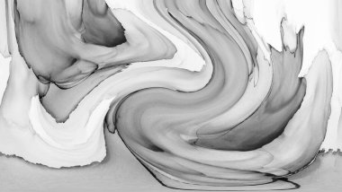 Alkol mürekkebinin sunduğu yüksek kaliteli akış sanatı tasarımcıya modern bir soyut arkaplan sağlar..