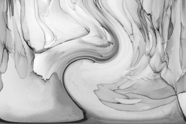 Alkol mürekkebinin sunduğu yüksek kaliteli akış sanatı tasarımcıya modern bir soyut arkaplan sağlar..