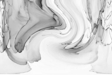 Alkol mürekkebinin sunduğu yüksek kaliteli akış sanatı tasarımcıya modern bir soyut arkaplan sağlar..