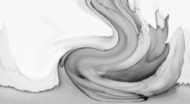 Alkol mürekkebinin sunduğu yüksek kaliteli akış sanatı tasarımcıya modern bir soyut arkaplan sağlar..