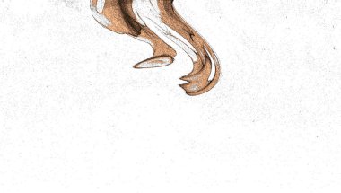 Alkol mürekkebinin sunduğu yüksek kaliteli akış sanatı tasarımcıya modern bir soyut arkaplan sağlar..