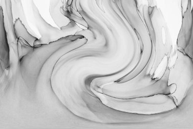 Alkol mürekkebinin sunduğu yüksek kaliteli akış sanatı tasarımcıya modern bir soyut arkaplan sağlar..