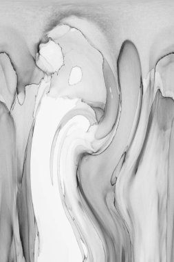 Alkol mürekkebinin sunduğu yüksek kaliteli akış sanatı tasarımcıya modern bir soyut arkaplan sağlar..