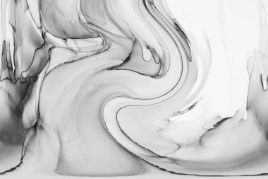 Alkol mürekkebinin sunduğu yüksek kaliteli akış sanatı tasarımcıya modern bir soyut arkaplan sağlar..