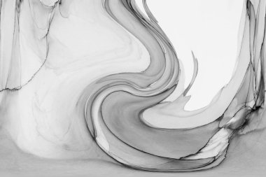 Alkol mürekkebinin sunduğu yüksek kaliteli akış sanatı tasarımcıya modern bir soyut arkaplan sağlar..