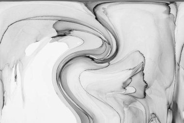 Alkol mürekkebinin sunduğu yüksek kaliteli akış sanatı tasarımcıya modern bir soyut arkaplan sağlar..