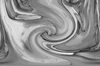 Alkol mürekkebinin sunduğu yüksek kaliteli akış sanatı tasarımcıya modern bir soyut arkaplan sağlar..