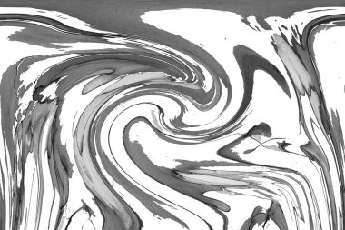 Alkol mürekkebinin sunduğu yüksek kaliteli akış sanatı tasarımcıya modern bir soyut arkaplan sağlar..