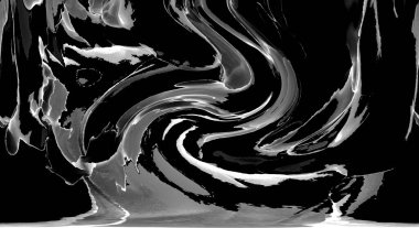 Alkol mürekkebinin sunduğu yüksek kaliteli akış sanatı tasarımcıya modern bir soyut arkaplan sağlar..