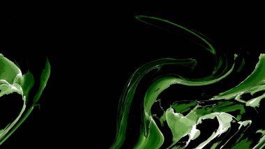 Alkol mürekkebinin sunduğu yüksek kaliteli akış sanatı tasarımcıya modern bir soyut arkaplan sağlar..