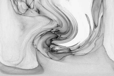 Alkol mürekkebinin sunduğu yüksek kaliteli akış sanatı tasarımcıya modern bir soyut arkaplan sağlar..