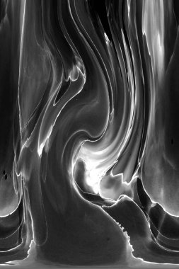 Alkol mürekkebinin sunduğu yüksek kaliteli akış sanatı tasarımcıya modern bir soyut arkaplan sağlar..