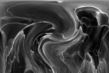 Alkol mürekkebinin sunduğu yüksek kaliteli akış sanatı tasarımcıya modern bir soyut arkaplan sağlar..