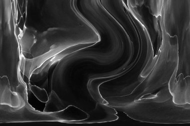 Alkol mürekkebinin sunduğu yüksek kaliteli akış sanatı tasarımcıya modern bir soyut arkaplan sağlar..