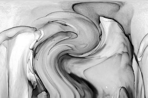 Alkol mürekkebinin sunduğu yüksek kaliteli akış sanatı tasarımcıya modern bir soyut arkaplan sağlar..