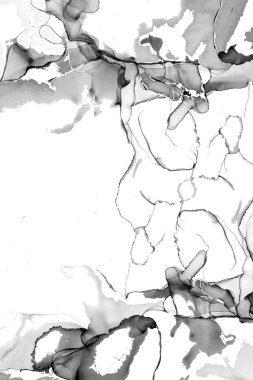 Yüksek kaliteli soyut Çin manzara resminin modern sanat arka planı alkol mürekkebiyle sunulmuştur..