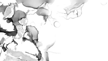 Yüksek kaliteli soyut Çin manzara resminin modern sanat arka planı alkol mürekkebiyle sunulmuştur..