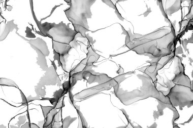 Yüksek kaliteli soyut Çin manzara resminin modern sanat arka planı alkol mürekkebiyle sunulmuştur..