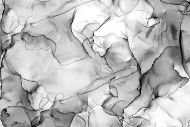 Yüksek kaliteli soyut Çin manzara resminin modern sanat arka planı alkol mürekkebiyle sunulmuştur..