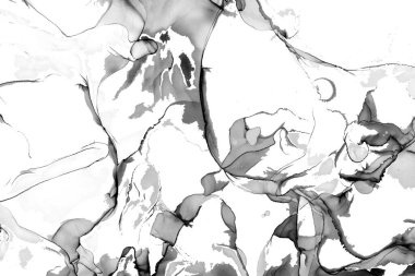 Yüksek kaliteli soyut Çin manzara resminin modern sanat arka planı alkol mürekkebiyle sunulmuştur..