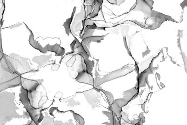 Yüksek kaliteli soyut Çin manzara resminin modern sanat arka planı alkol mürekkebiyle sunulmuştur..