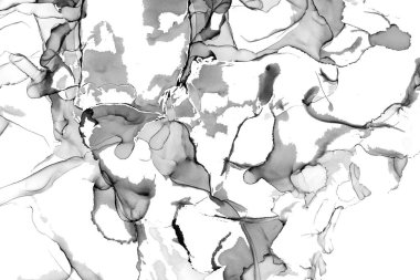 Yüksek kaliteli soyut Çin manzara resminin modern sanat arka planı alkol mürekkebiyle sunulmuştur..