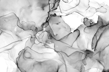 Yüksek kaliteli soyut Çin manzara resminin modern sanat arka planı alkol mürekkebiyle sunulmuştur..