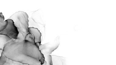 Yüksek kaliteli soyut Çin manzara resminin modern sanat arka planı alkol mürekkebiyle sunulmuştur..