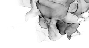 Yüksek kaliteli soyut Çin manzara resminin modern sanat arka planı alkol mürekkebiyle sunulmuştur..