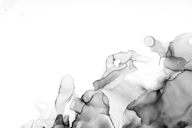 Yüksek kaliteli soyut Çin manzara resminin modern sanat arka planı alkol mürekkebiyle sunulmuştur..