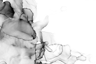 Yüksek kaliteli soyut Çin manzara resminin modern sanat arka planı alkol mürekkebiyle sunulmuştur..