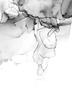 Yüksek kaliteli soyut Çin manzara resminin modern sanat arka planı alkol mürekkebiyle sunulmuştur..