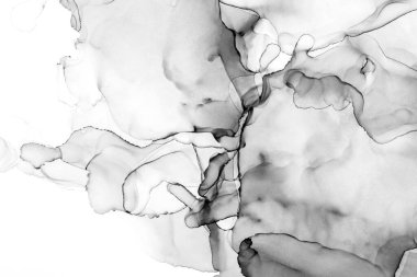 Yüksek kaliteli soyut Çin manzara resminin modern sanat arka planı alkol mürekkebiyle sunulmuştur..