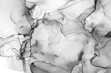 Yüksek kaliteli soyut Çin manzara resminin modern sanat arka planı alkol mürekkebiyle sunulmuştur..