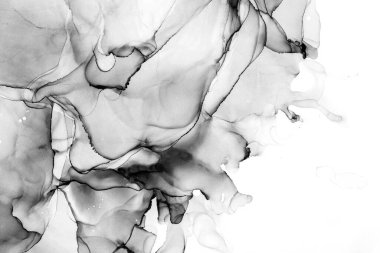 Yüksek kaliteli soyut Çin manzara resminin modern sanat arka planı alkol mürekkebiyle sunulmuştur..