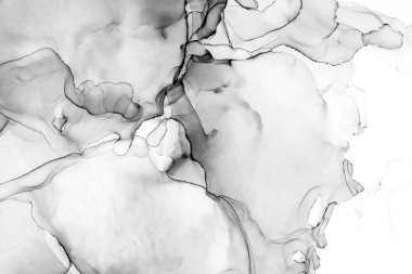 Yüksek kaliteli soyut Çin manzara resminin modern sanat arka planı alkol mürekkebiyle sunulmuştur..