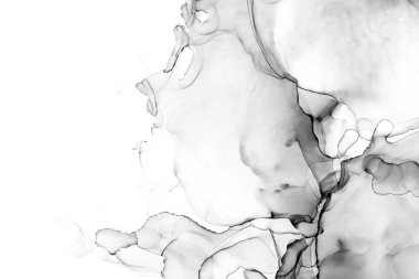 Yüksek kaliteli soyut Çin manzara resminin modern sanat arka planı alkol mürekkebiyle sunulmuştur..