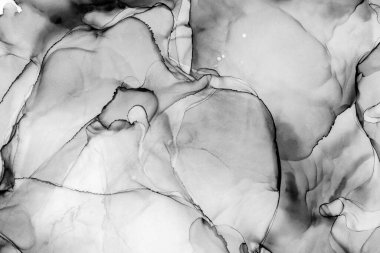 Yüksek kaliteli soyut Çin manzara resminin modern sanat arka planı alkol mürekkebiyle sunulmuştur..