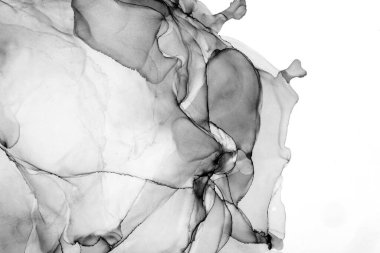 Yüksek kaliteli soyut Çin manzara resminin modern sanat arka planı alkol mürekkebiyle sunulmuştur..