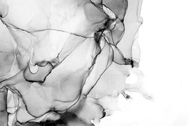 Yüksek kaliteli soyut Çin manzara resminin modern sanat arka planı alkol mürekkebiyle sunulmuştur..