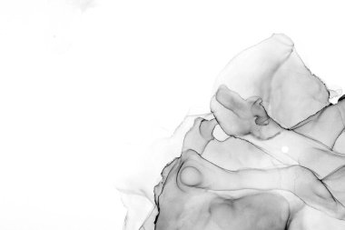 Yüksek kaliteli soyut Çin manzara resminin modern sanat arka planı alkol mürekkebiyle sunulmuştur..