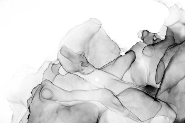 Yüksek kaliteli soyut Çin manzara resminin modern sanat arka planı alkol mürekkebiyle sunulmuştur..