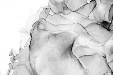 Yüksek kaliteli soyut Çin manzara resminin modern sanat arka planı alkol mürekkebiyle sunulmuştur..