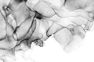 Yüksek kaliteli soyut Çin manzara resminin modern sanat arka planı alkol mürekkebiyle sunulmuştur..