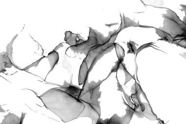 Yüksek kaliteli soyut Çin manzara resminin modern sanat arka planı alkol mürekkebiyle sunulmuştur..