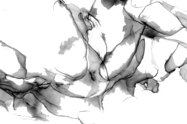 Yüksek kaliteli soyut Çin manzara resminin modern sanat arka planı alkol mürekkebiyle sunulmuştur..