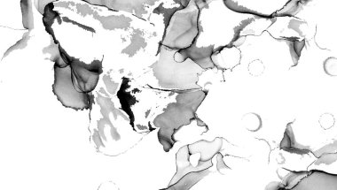 Yüksek kaliteli soyut Çin manzara resminin modern sanat arka planı alkol mürekkebiyle sunulmuştur..